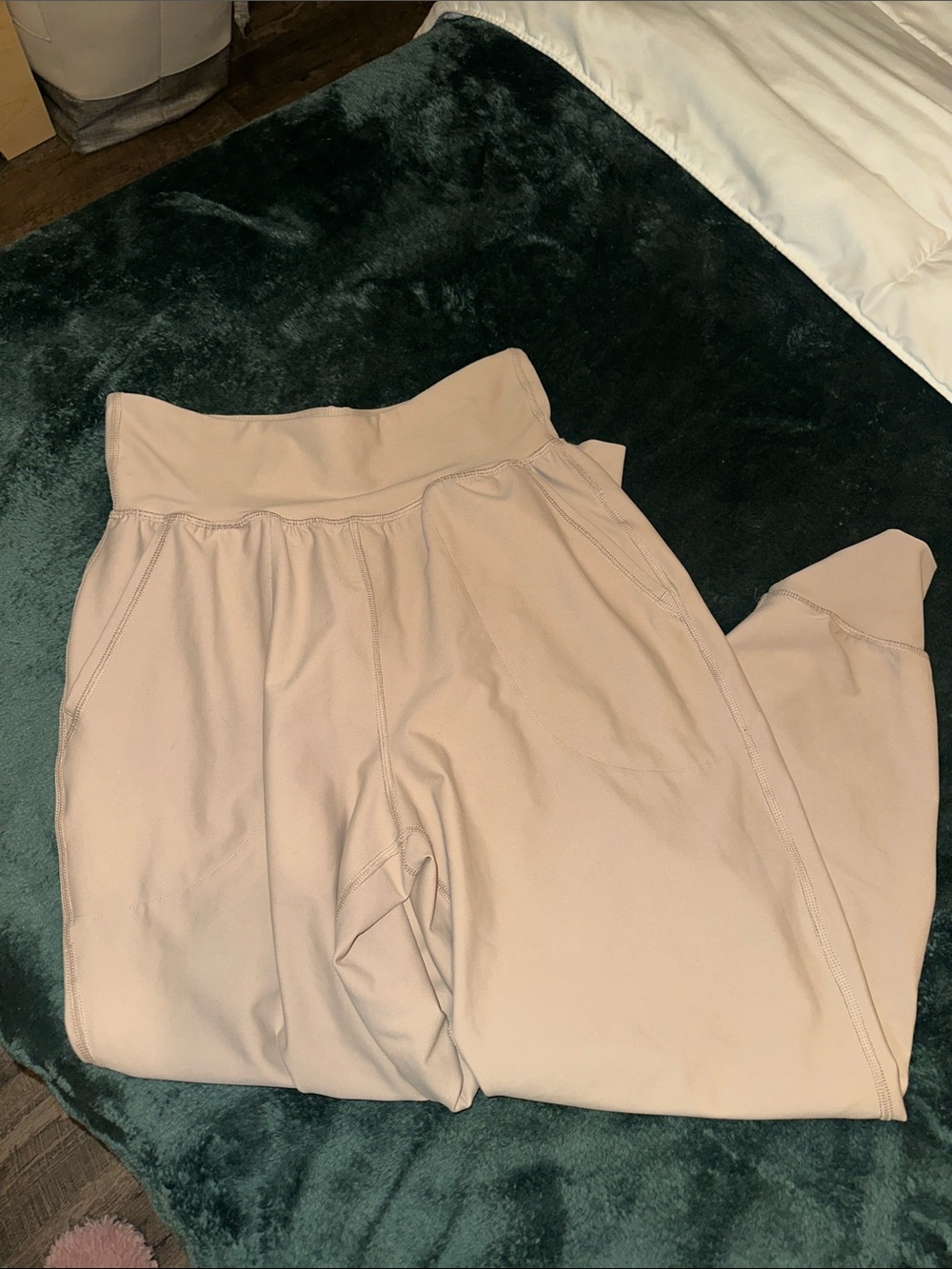 Old Navy High-Waisted PowerSoft Jogger in Beige - Picture 4 of 7